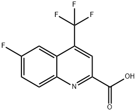 6-氟-4-(三氟甲基)喹啉-2-甲酸, 596845-42-0, 结构式