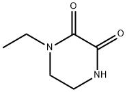N-乙基-2,3-二酮哌嗪, 59702-31-7, 结构式