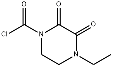N-乙基-2,3-二氧代哌嗪基甲酰氯, 59703-00-3, 结构式