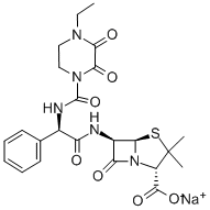 哌拉西林钠, 59703-84-3, 结构式