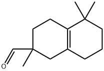 1,2,3,4,5,6,7,8-オクタヒドロ-2,5,5-トリメチル-2-ナフタレンカルボアルデヒド 化学構造式