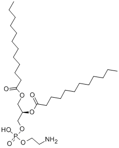 1,2-二月桂酰磷脂酰乙醇胺 结构式