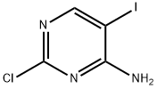 4-氨基-2-氯-5-碘嘧啶 结构式