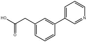 3-(3-吡啶)苯乙酸, 597584-62-8, 结构式