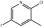 2-氯-5-碘-3-甲基吡啶 结构式