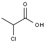 2-クロロプロピオン酸 化学構造式