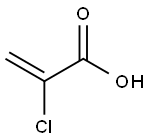 α-クロロアクリル酸 化学構造式