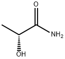 (R)-(+)-乳酸アミド 化学構造式
