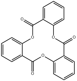 6H,12H,18H-トリベンゾ[b,f,j][1,5,9]トリオキサシクロドデシン-6,12,18-トリオン 化学構造式