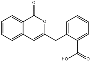 3-(2-カルボキシベンジル)イソクマリン 化学構造式