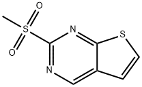 2-(甲磺酰基)噻吩并[2,3-D]嘧啶 结构式
