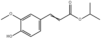 3-メトキシ-4-ヒドロキシけい皮酸イソプロピル 化学構造式