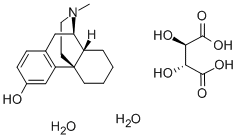 L-3-HYDROXY-N-METHYLMORPHINAN DIHYDRATE Structure