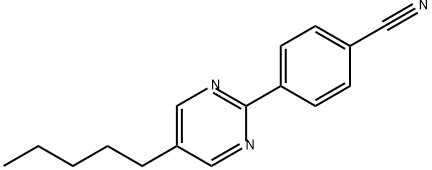 4-(5-pentylpyrimidin-2-yl)benzonitrile Structure