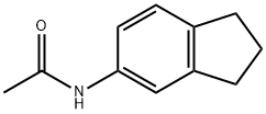 N-(2,3-ジヒドロ-1H-インデン-5-イル)アセトアミド 化学構造式