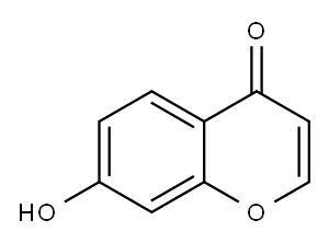 7-hydroxy-4-benzopyrone Structure