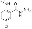 5-CHLORO-2-(METHYLAMINO)BENZENE-1-CARBOHYDRAZIDE Structure