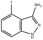 4-ヨード-1H-インダゾール-3-アミン 化学構造式