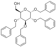 苄基 2,3,4-三-O-苄基-Α-D-吡喃葡萄糖苷, 59935-49-8, 结构式