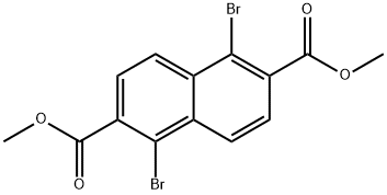 1,5-Dibromo-2,6-naphthalenedicarboxylic acid dimethyl ester Structure