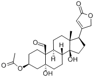 3-乙酰-毒毛旋花子甙元 结构式