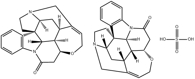 马钱子碱硫酸盐 结构式