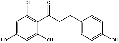 β-(4-ヒドロキシフェニル)-2',4',6'-トリヒドロキシプロピオフェノン 化学構造式