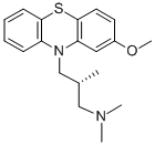 (-)-10-(3-[DIMETHYLAMINO]-2-METHYLPROPYL)-2-METHOXY-PHENOTHIAZINE MALEATE SALT Structure