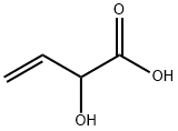 2-ヒドロキシ-3-ブテン酸 化学構造式