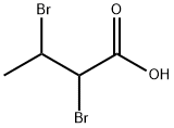2,3-ジブロモ酪酸 化学構造式