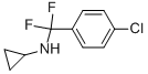 N-((4-CHLOROPHENYL)DIFLUOROMETHYL)CYCLOPROPANAMINE Struktur