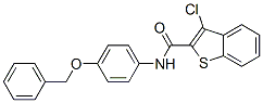 Benzo[b]thiophene-2-carboxamide, 3-chloro-N-[4-(phenylmethoxy)phenyl]- (9CI) 结构式
