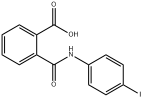 2-(4-碘苯基氨基甲酰基)安息香酸, 60040-91-7, 结构式