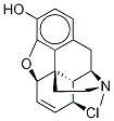 8β-Chloro-6,7-didehydro-4,5α-epoxy-17-methylmorphinan-3-ol 结构式