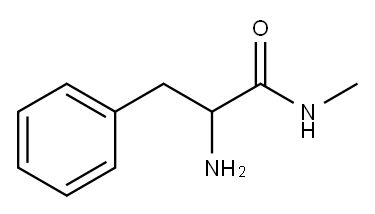 2-氨基-N-甲基-3-苯基丙酰胺 结构式