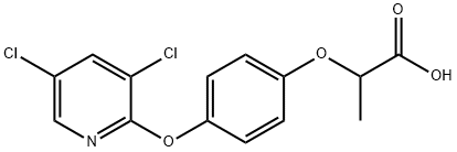 2-[4-(3,5-dichloropyridin-2-yl)oxyphenoxy]propanoic acid Structure