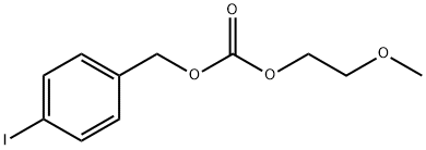 p-ヨードベンジル2-メトキシエチル=カルボナート 化学構造式