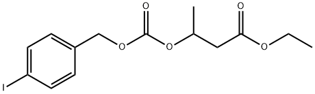 炭酸2-エトキシカルボニル-1-メチルエチル4-ヨードベンジル 化学構造式