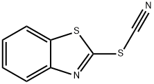 ベンゾチアゾール-2-イルチオシアナート 化学構造式