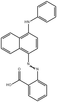 2-[[4-(phenylamino)-1-naphthyl]azo]benzoic acid Structure