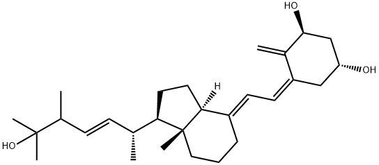 1,25-ジヒドロキシエルゴカルシフェロール 化学構造式