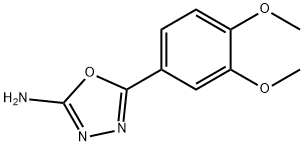 5-(3,4-二甲氧苯基)-1,3,4-噁二唑-2-胺 结构式
