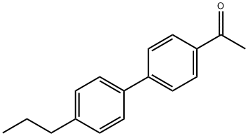 1-(4′-プロピルビフェニル-4-イル)エタノン 化学構造式