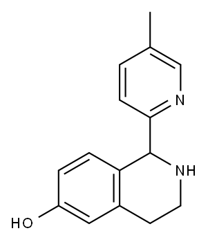 6-Isoquinolinol,1,2,3,4-tetrahydro-1-(5-methyl-2-pyridinyl)-(9CI) 结构式