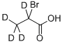 2-ブロモプロピオン酸-2,3,3,3-D4 化学構造式