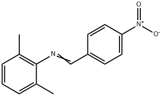 Benzenamine,2,6-dimethyl-4-nitro-N-(phenylmethylene)- 结构式