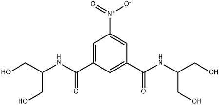 N,N-Bis-(1,3-dihydroxy-2-propyl)-5-nitroisophthalamide Struktur