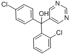 α-(ピリミジン-5-イル)-α-(4-クロロフェニル)-2-クロロベンゼンメタノール 化学構造式