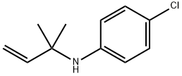 4-クロロ-N-(1,1-ジメチル-2-プロペニル)ベンゼンアミン 化学構造式