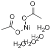 二酢酸ニッケル(II)·4水和物 化学構造式